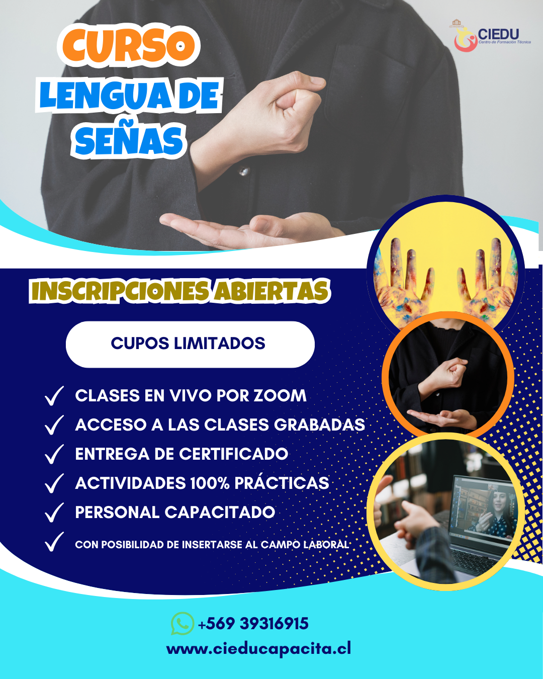 Post de Instagram Curso de Verano Moderno Azul y Amarillo (4)